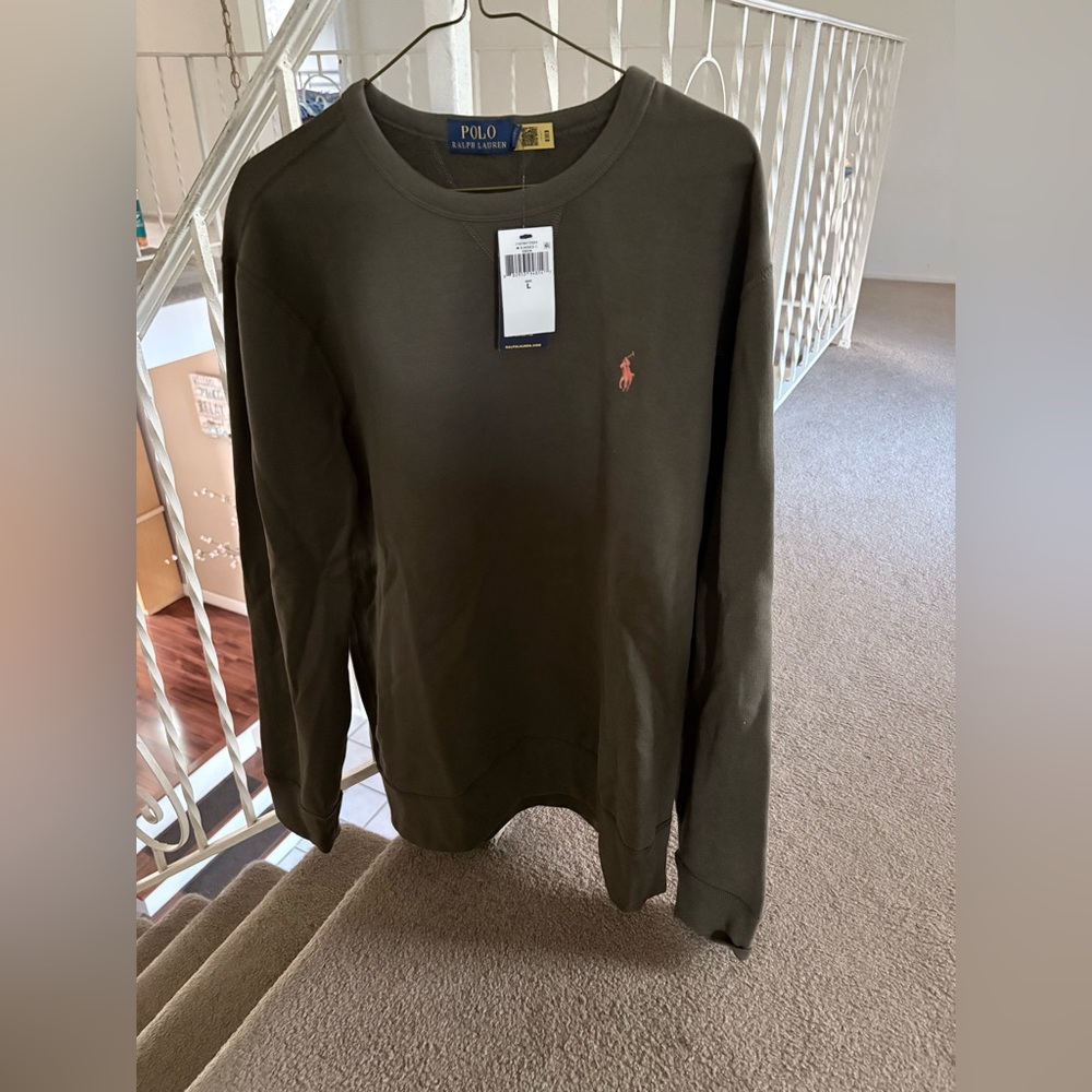 Polo by Ralph Lauren Men's Dark Green Sweatshirt